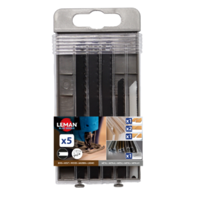 COFFRET 5 L.S.SAUTEUSE BETD 4 BOIS + 1 METAL - 8550.05 - LEMAN