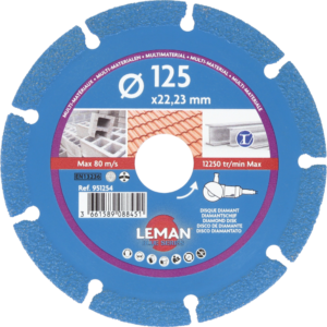 DISQUE DIAMANT MULTI USAGE 125X22.23 - 951254 - LEMAN