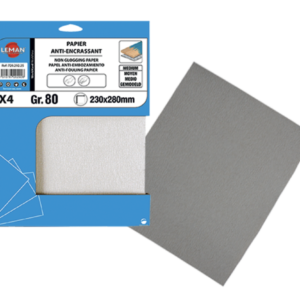 4 FEUILLES PAPIER ANTI-ENCRASSANT 230X280 GR 180 - PA.13 - LEMAN
