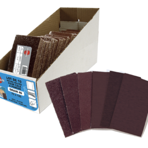 10 PATINS AUTO-AGRIP. 73X125 GR80 CORINDON par 15 Lots - 70125.102 - LEMAN