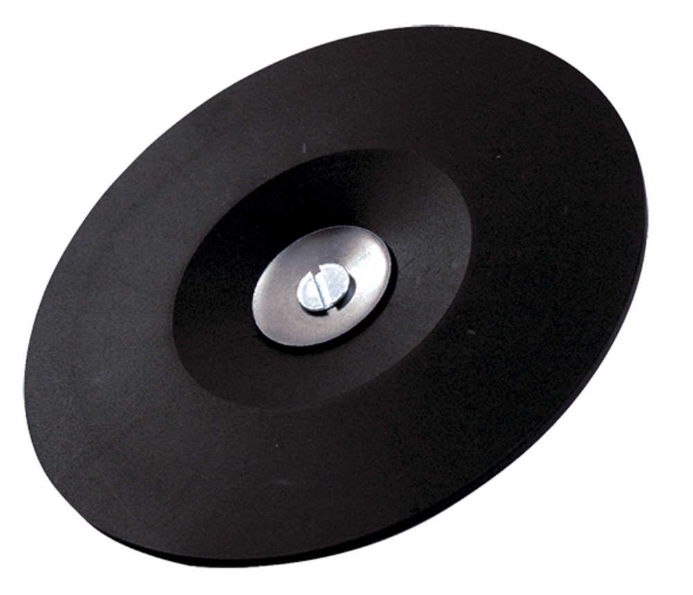 PLATEAU CAOUTCHOUC DISQUE FIBRE D125/TIGE DE 6 - 128.06 - LEMAN