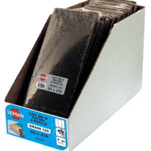 8 PATINS MAILLE 115 X 280 GR 120 PAR 15 LOTS - 115280.81 - LEMAN