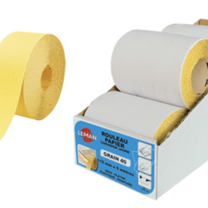 ROULEAU PAPIER 115MM X 25 ML GR 80 CORINDON JAUNE - 11625.080 - LEMAN