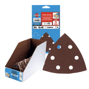 DELTA TRIANGLE AUTO-AGRIP. 6 TROUS 95X95X95 GR 80 - 9694080 - LEMAN