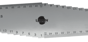 REGLET DE TOUPILLEUR 500X65X2 GRADUE RECTO/VERSO - 380.700.500 - LEMAN
