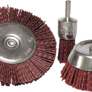 LOT 3 BROSSES PINCEAU/CIRCU/CONIQUE FIL NYLON GR80 Tige 6x30 - 0123.01 - LEMAN