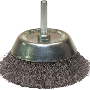 BROSSE CONIQUE D50 FIL 0.30 ACIER ONDULE TIGE DE 6x30 - 310.050V - LEMAN