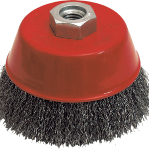 BROSSE CONIQUE D.150 M14 FIL 0.30 ACIER ONDULE - 540.150V - LEMAN