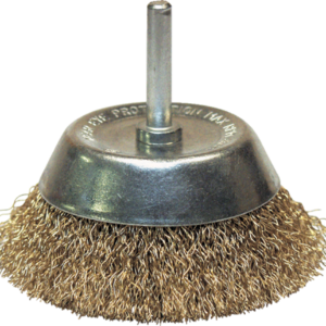 BROSSE CONIQUE D50 FIL 0.20 LAITON ONDULE TIGE DE 6x30 - 610.050 - LEMAN