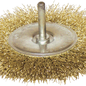 BROSSE CIRCULAIRE D100 FIL 0.20 LAITON ONDULE TIGE 6x28 - 630.100 - LEMAN