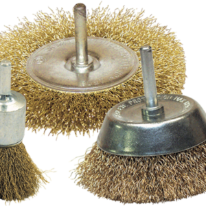 LOT 3 BROSSES PINCEAU/CIRCULAIRE/CONIQUE LAITON Tige de 6 - 640.03 - LEMAN