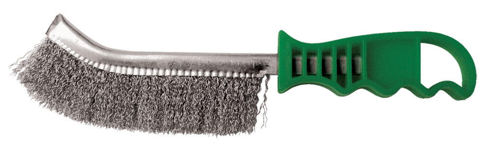BROSSE DEMI-LUNE 265X140X25 FIL 0.30 INOX ONDULE MANUELLE - 740.236 - LEMAN – Image 2