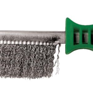 BROSSE DEMI-LUNE 265X140X25 FIL 0.30 INOX ONDULE MANUELLE - 740.236 - LEMAN