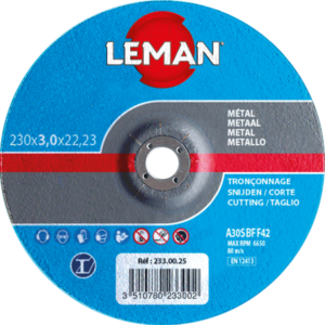DISQUE TRONCONNAGE METAL 115X3.0X22.23 F42 - 113.00.25 - LEMAN