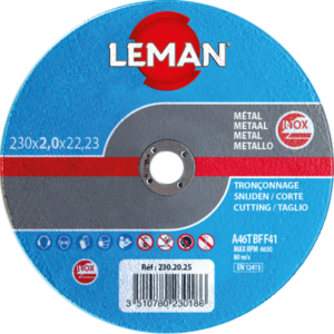 DISQUE TRONCONNAGE INOX 125X1.6X22.23 F41 - 125.16.25 - LEMAN
