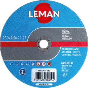 DISQUE TRONCONNAGE METAL 125X1.0X22.23 F41 - 1601120 - LEMAN