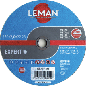 DISQUE TRONCONNAGE INOX 230X2.0X22.23 F41 - 1701232 - LEMAN