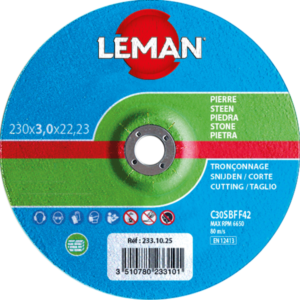 DISQUE TRONCONNAGE MATERIAUX 230X3.0X22.23 F42 - 233.10.25 - LEMAN