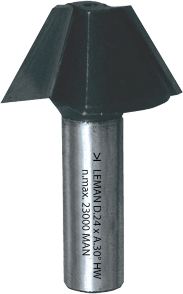 MECHE AFFLEUREUSE A CHANFREINER 30° D24 LU12 Q6 HM - 4666.730.00 - LEMAN