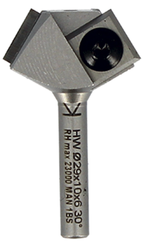 MECHE AFFLEUR. 2 PLAQUETTES CHANFREIN 45° D29 Q8 HM - 818.745.00 - LEMAN – Image 2