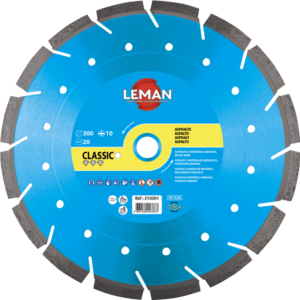DISQUE DIAM SEGMENTS MIXTE 300X25.4/22.2 HT10 Asphalte/Béton armé - 310305 - LEMAN