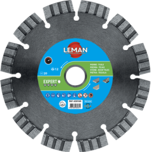 DISQUE DIAMANT SEGMENTS TURBO GRANIT QUARTZ 125X22 - 630125 - LEMAN