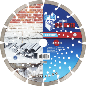 DISQUE DIAMANT SEGMENTS 125X22.2 HT10 Multimatériaux - 720125 - LEMAN