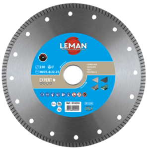 DISQUE DIAM JC GRES CER 250X30/25.4 HT7 Jante continue - 910250 - LEMAN