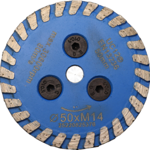 DISQUE DIAMANT JANTE CONTINUE CANNELEE D50XM14 HT5 GRES CERAME/CARRELAGE - 911056 - LEMAN