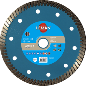 DISQUE DIAM JC CARRELAGE 125X22.23 HT8 Jante continue - 930125 - LEMAN