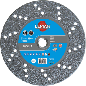 DISQUE DIAMANT BRASE Ø230 X M14 EBARBAGE ACIER, FO - 970230 - LEMAN