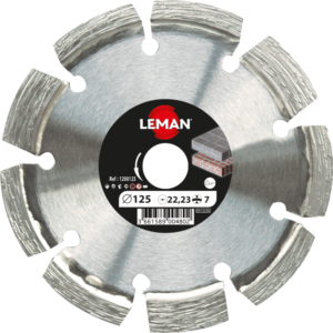 DISQUE DIAMANT SEGMENTS A DEJOINTER 125X22.23 HT 7 - 1200125 - LEMAN