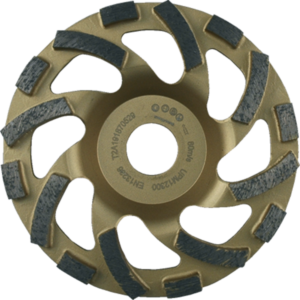 PLATEAU DIAM SEGMENTS VIRGULES 180X22.23 HT6.5 Béton Granit - 1500178 - LEMAN