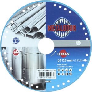 DISQUE DIAMANT D125X22.23 METAL - SPEEDMETAL125 - LEMAN