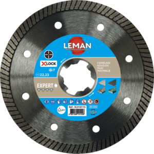 DISQUE DIAM JANTE CONTINUE GRES CERAME 125 XLOCK HAUTEUR 7 - XL910125 - LEMAN