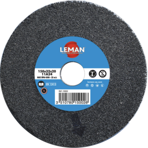 MEULE TOURET GRISE 200X25X32 FINITION GR60 vitrifiée corindon - 22506 - LEMAN
