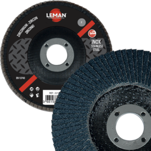 DISQUE A LAMELLES PLAT 125 GRAIN 80 ZIRCONIUM - 2212580 - LEMAN
