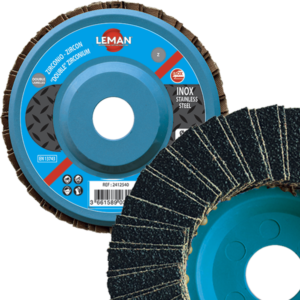 DISQUE A DOUBLES LAMELLES PLAT 125 GR40 ZIRCONIUM - 2412540 - LEMAN