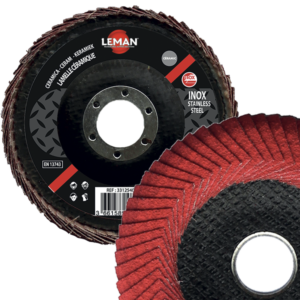 DISQUE A LAMELLES PLAT D125 GR40 CERA BORD ARRONDI - 3312540 - LEMAN