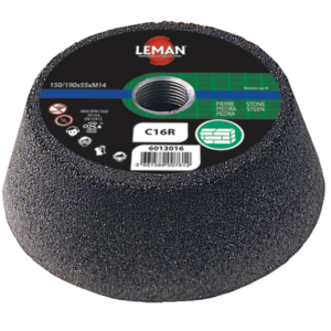 MEULE BOISSEAU BAKELITE D130/100X55 M14 GR 80 Carbure Silicium - 6013080 - LEMAN