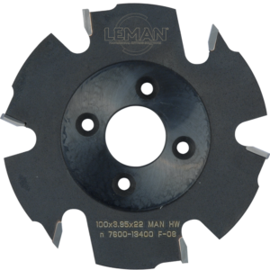 FRAISE A RAINER ASSEMBLAGE LAMELLE D100X3,96X22 2Z + 2+2V HM - Anti-rejet - 938.7.100.22.24 - LEMAN