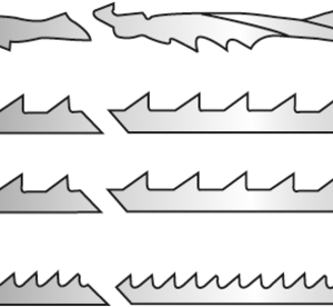 ASSORTIMENT 12 LAMES A CHANTOURNER BOUTS LISSES - 2849.12 - LEMAN