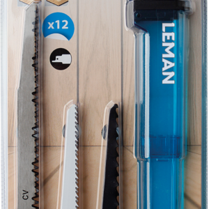 ASSORTIMENT 12 LAMES SCIE SABRE BOIS - 7750.12 - LEMAN