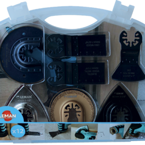 COFFRET 12 ACCESSOIRES MULTI-MATERIAUX - 4500.12 - LEMAN