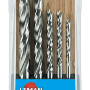 5 FORETS BOIS HELICOIDALES HSS PRO D4-5-6-8-10MM COFFRET - 206.500.05 - LEMAN