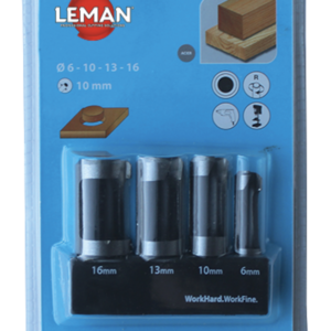 4 MECHES A BOUCHONNER ACIER SUR QUEUE Ø6-10-13-16 - 200.500.04 - LEMAN