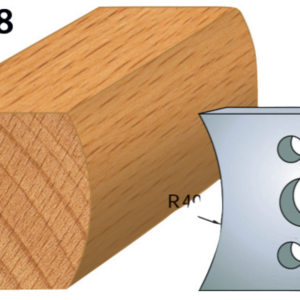 JEU DE 2 FERS PROFILES ACIER HT.40MM N°008 - 800.008 - LEMAN