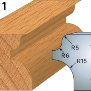 JEU DE 2 FERS PROFILES ACIER HT.40MM N°011 - 800.011 - LEMAN