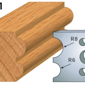 JEU DE 2 FERS PROFILES ACIER HT.40MM N°051 - 800.051 - LEMAN