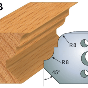JEU DE 2 FERS PROFILES ACIER HT.40MM N°073 - 800.073 - LEMAN